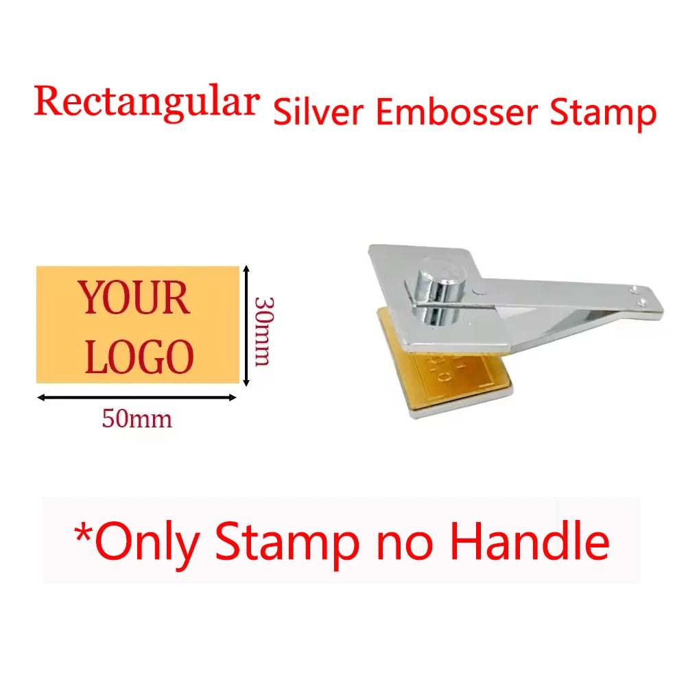 Customized Embosser Stamp Private Logo Customization Library Book Invitation Wedding Embossing Stamp Company Paper Leather Seals