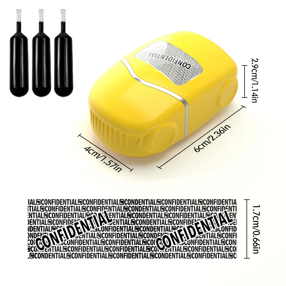 Car Styling Identity Theft Protection Roller Stamp • Confidential Roller Stamp • Easy Coverage for Personal Information Anti-Lea