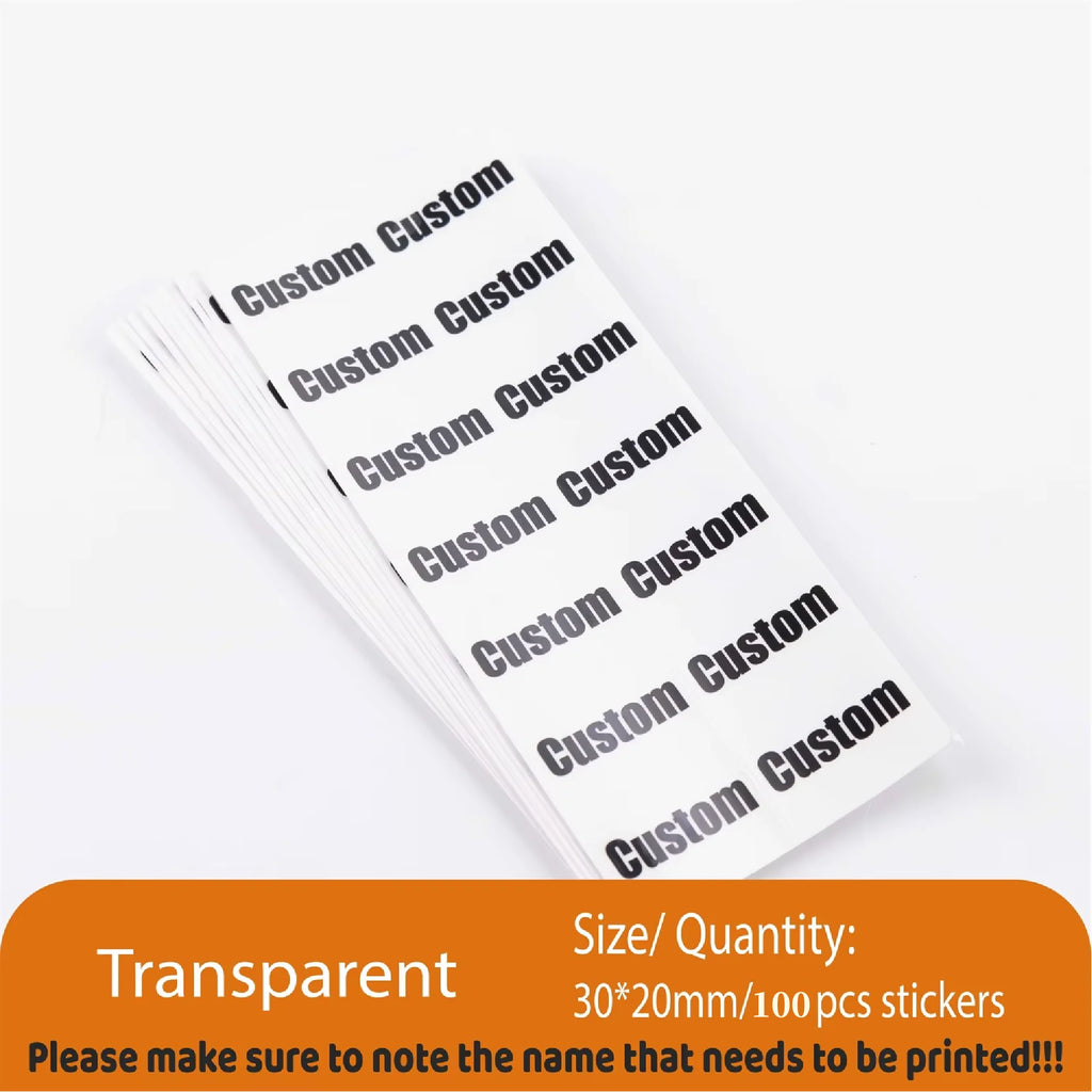 Custom Kawaii Name Tag Sticker Waterproof Stickers Decals Personalized Label for Children School Stationery Bottle
