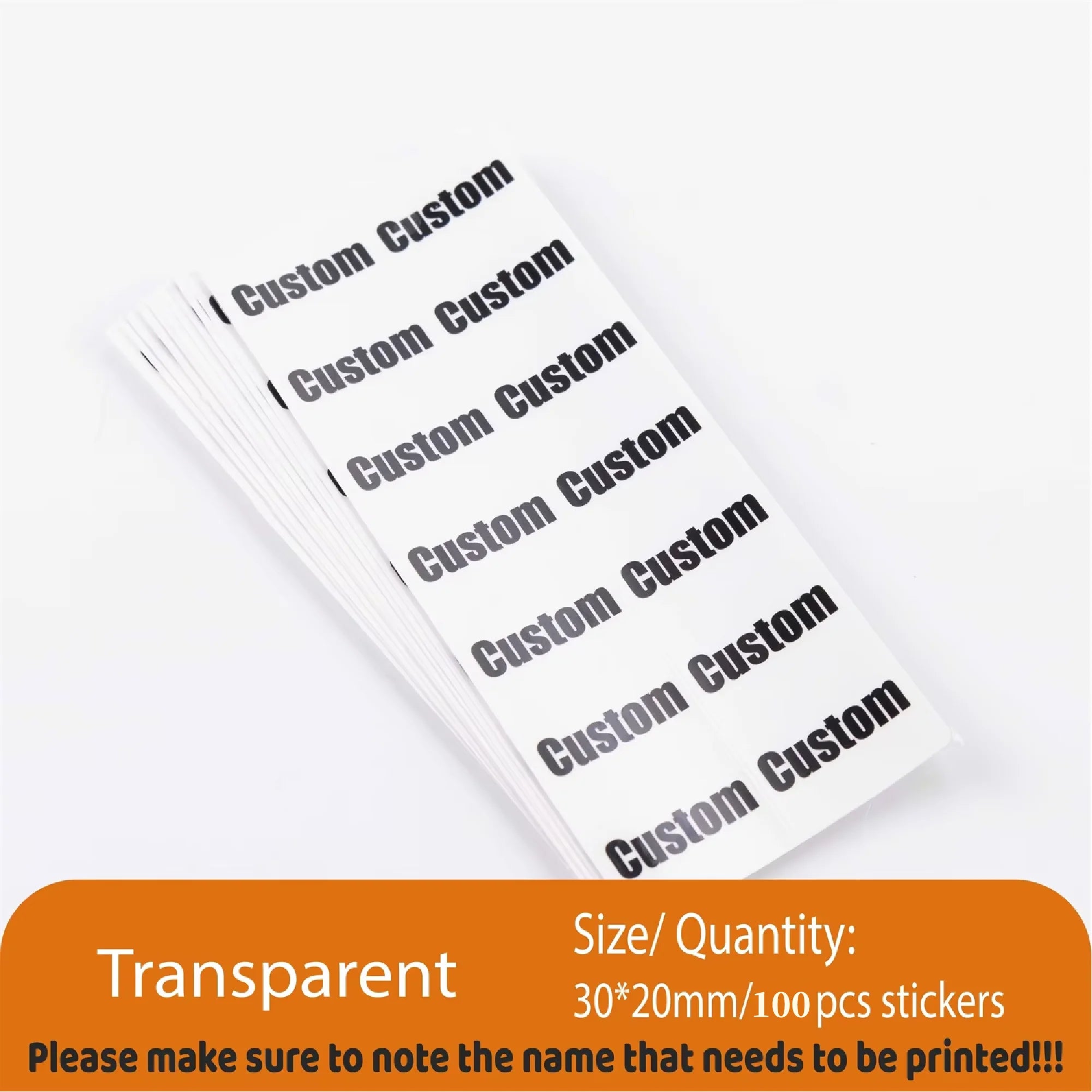 Custom Kawaii Name Tag Sticker Waterproof Stickers Decals Personalized Label for Children School Stationery Bottle