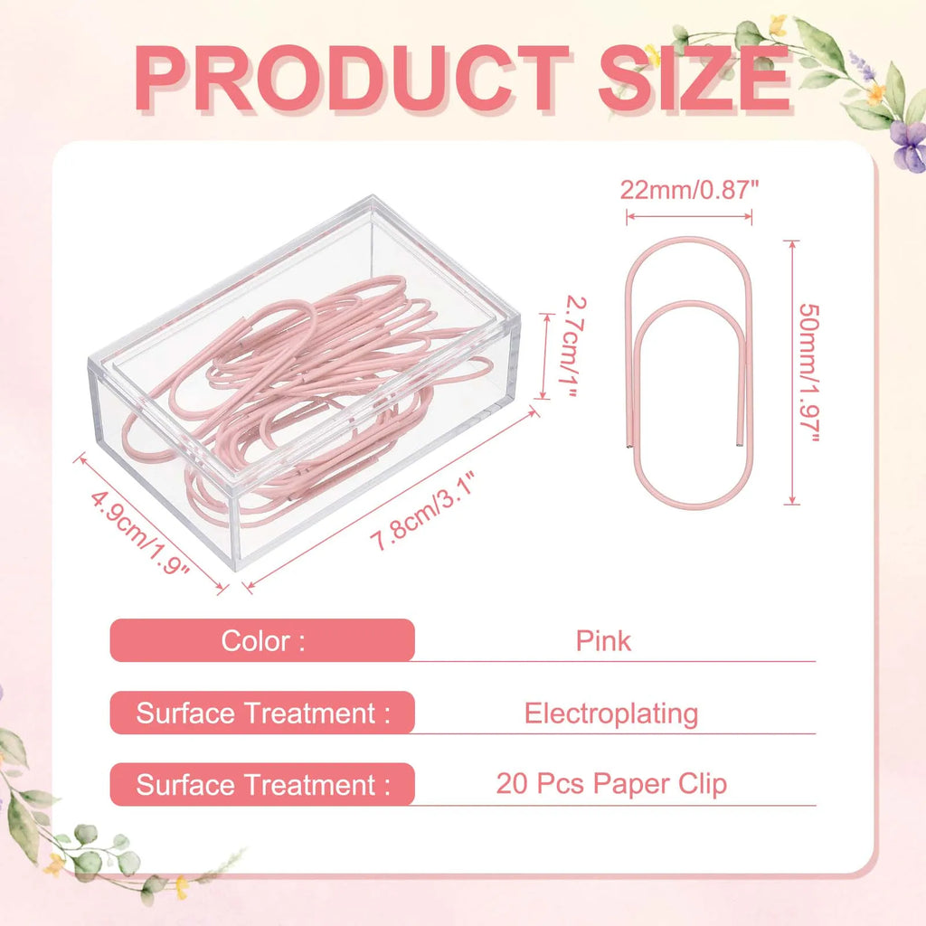 20/50/100Pcs Paper Clip 2inch Non-Skid Metal Paper Clamp Clips Large for Office Supplies Craft Scrapbook Document Note Sorting