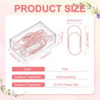 20/50/100Pcs Paper Clip 2inch Non-Skid Metal Paper Clamp Clips Large for Office Supplies Craft Scrapbook Document Note Sorting