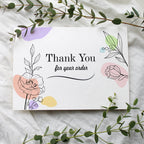 Custom Thank You Cards Business Card Full Color Double-Sided Printing Gift Decoration Card Personalized Logo Wedding Invitation