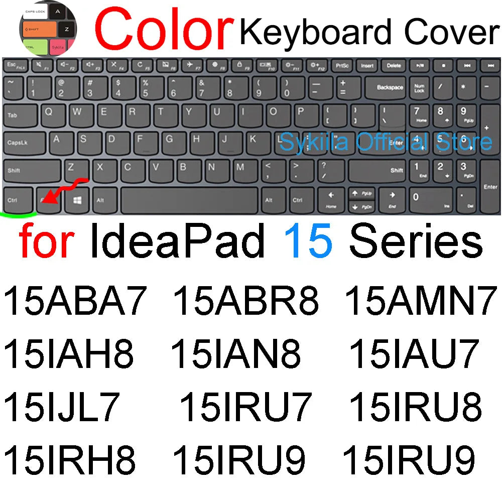 Keyboard Cover for Lenovo IdeaPad 15 3 Slim 3i 3x 5 5a 5i 1 1i 15AGP11 15AHP11 15IPH11 15IWC11 Silicone Protector Skin Case 11