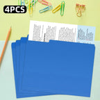Manila Folder, A4 Size, One-Third Cut Label, In Various Colors, Suitable For Office And School Use