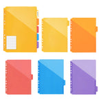 EAGLE 3-Ring Binder A4 Size with 5 Index Dividers & Custom Labels, Professional Presentation Folder for Office School Organizer