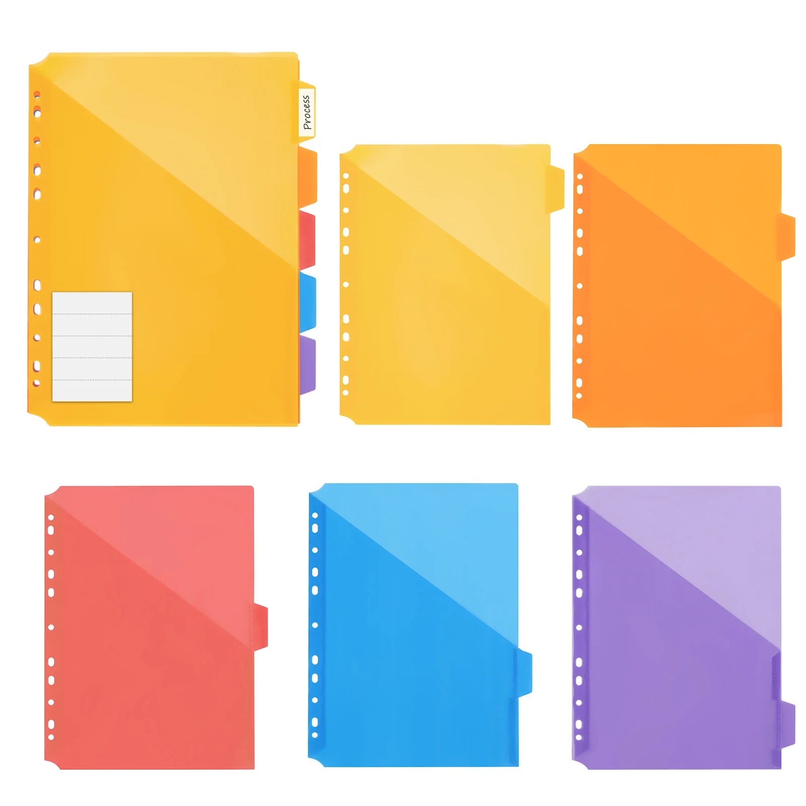 EAGLE 3-Ring Binder A4 Size with 5 Index Dividers & Custom Labels, Professional Presentation Folder for Office School Organizer