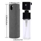 1/2/3pc 2 In 1 Screen Cleaner Spray Portable Tablet Mobile Phone Touch Screen Microfiber Cloth Dust Removal Cleaning Tool