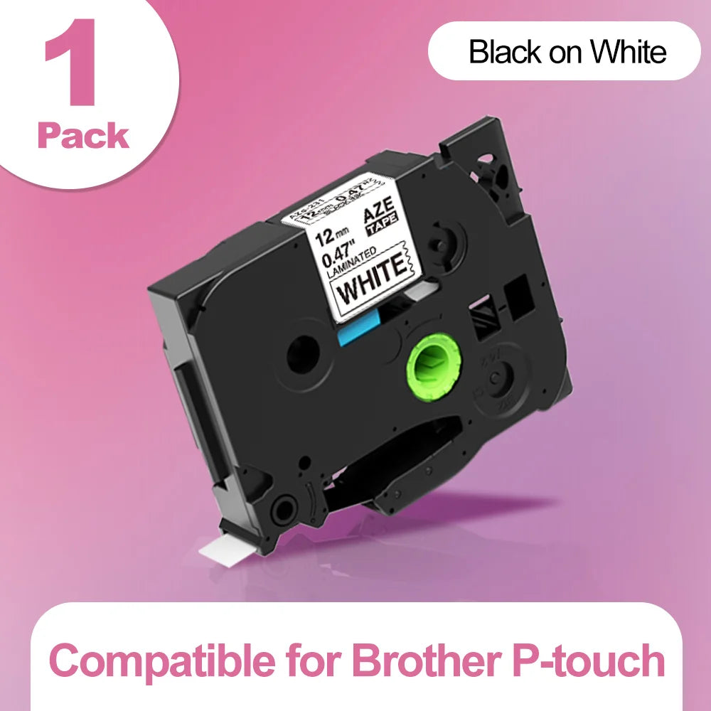 E1000 PRO Label Maker Printer TZ231 Label Maker Tape QWERTY Keyboard Symbols Industrial Printer Work with Heat Shrink Tubes