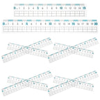 10Pcs Flexible Plastic Anti-Myopia Ruler School Clear Transparent Metric Ruler 15Cm 20Cm for Precise Drawing Classroom