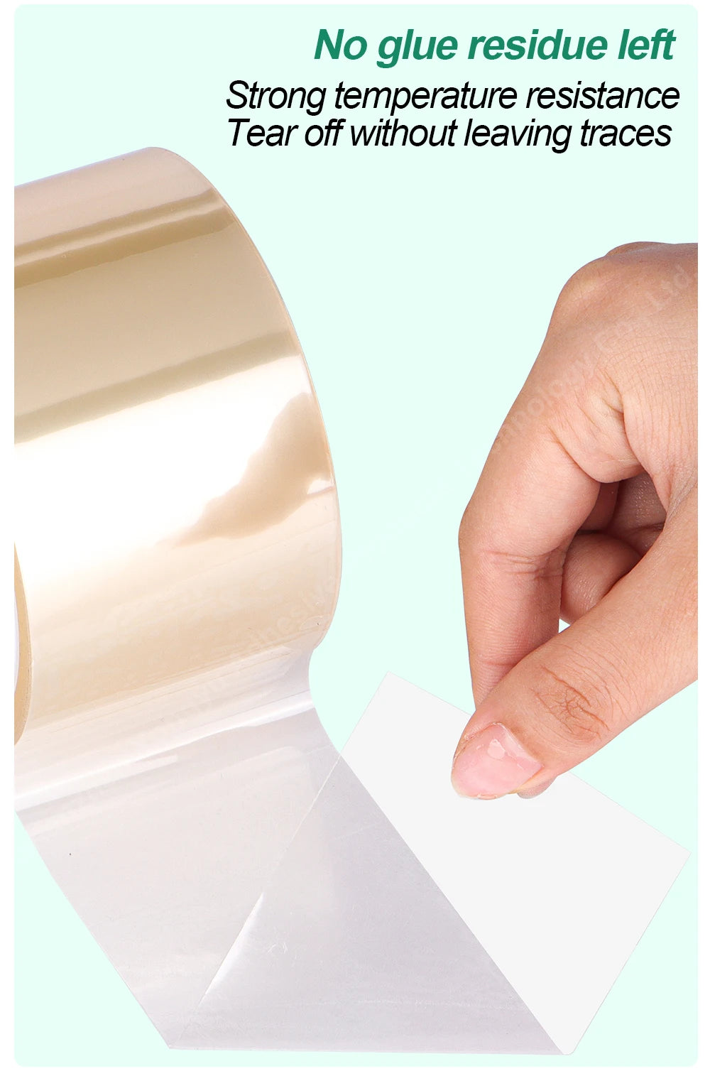 Transparent PET High-Temperature Silicone Tape Heat-Resistant Insulation Packaging Circuit Board Fixing Cable Heat Sealing