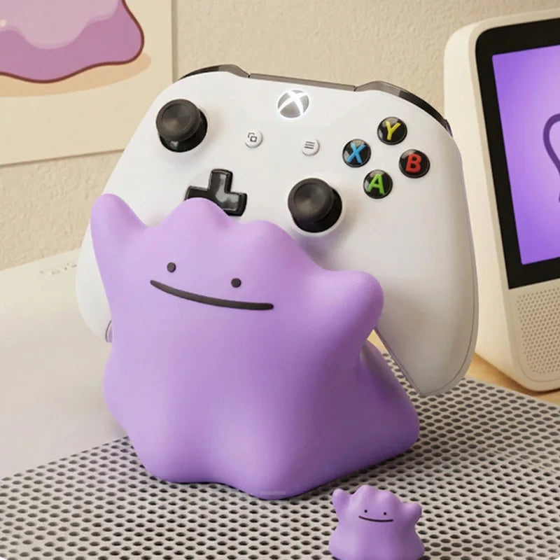 New Anime Ditto Universal Game Controller Stand Desktop Display Holder Compatible For Xbox Ps5 Switch Gaming Decor Doll Gift