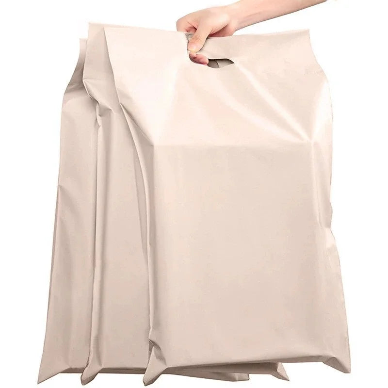 50PCS Thank You Pink Poly Mailer Adhesive Envelopes Bag DIY Logo T-shirt Underwear Dress Leggings Toys Shipping Portable Pouches