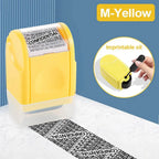 Durable Roller Identity Protection Stamps Privacy Protection Portable Confidential Stamp Safety ID Security Stamp