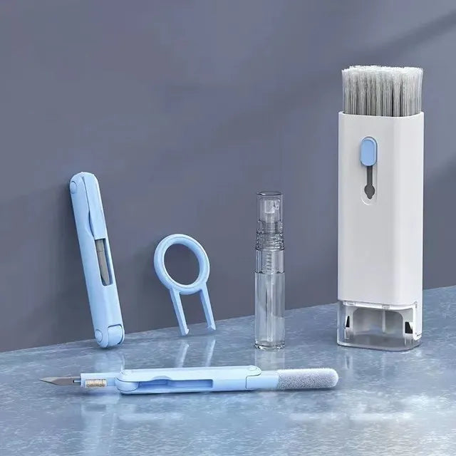 7-in-1 Keyboard Cleaning Brush Kit Earphones Cleaning Pen For AirPods iPhone Cleaning Tools Computer Cleaner Kit Keycap Puller