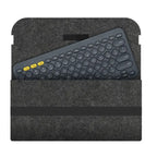Felt Wireless Keyboard Storage Bag Dustproof Anti Shock Carrying Case Lightweight Portable for Logitech K380 K480 K580 K780