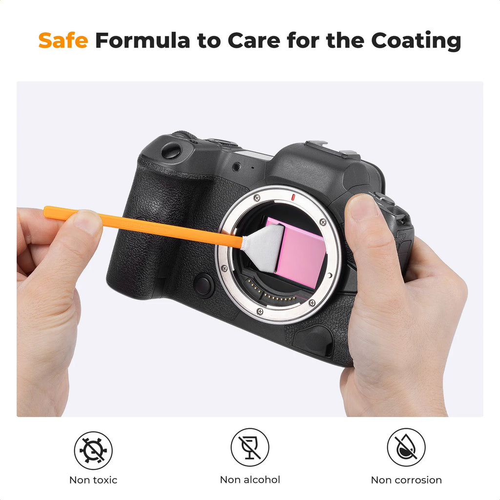 K&F CONCEPT 2pcs 20ML DSLR SLR Sensor Cleaner Liquid For Camera Lens PC Watch Phone Screen Glasses CCD/CMOS Sensor Clean Fluid