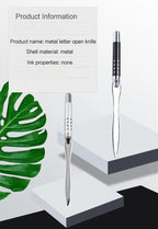 Metal Letter Opener, Envelope Opening Knife, Creative Office Gift Cutting Tool
