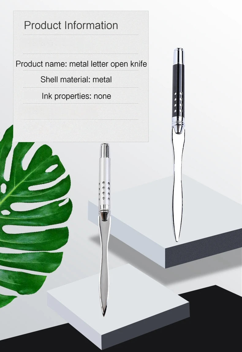 Metal Letter Opener, Envelope Opening Knife, Creative Office Gift Cutting Tool