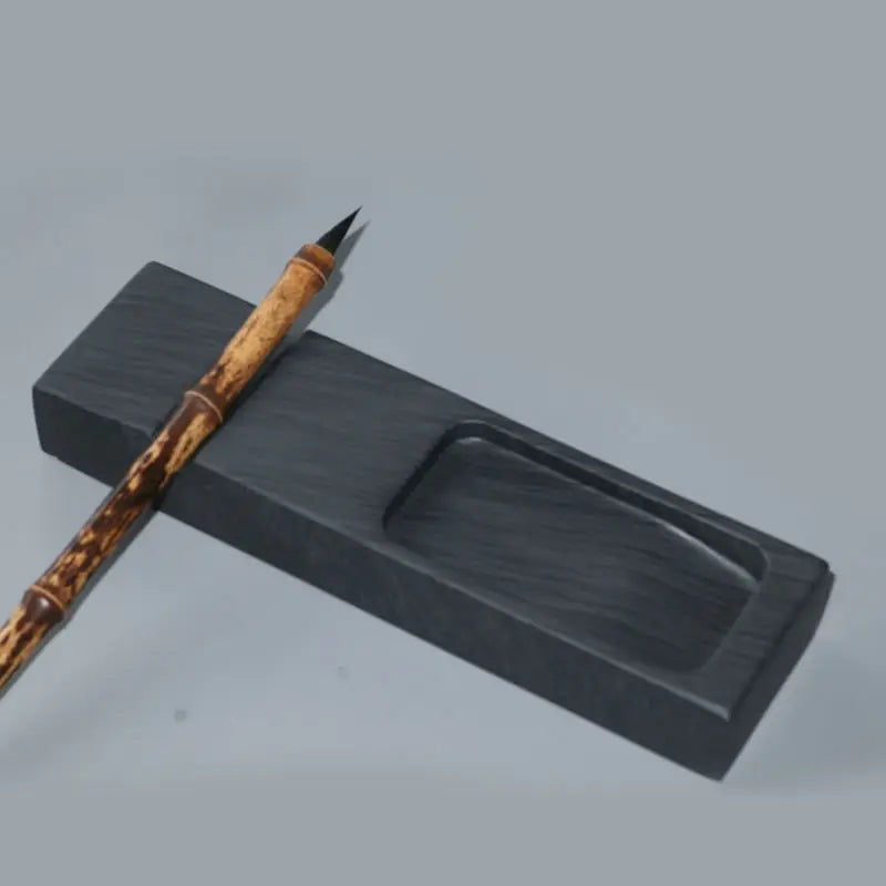 Natural Original Stone Town Ruler Inkstone Multi Functional Copying Scripture She Water Ripple Table Small Regular Text Room