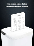Small Electric Office Automatic Confidential Shredder for Household and Confidential Documents Shredder