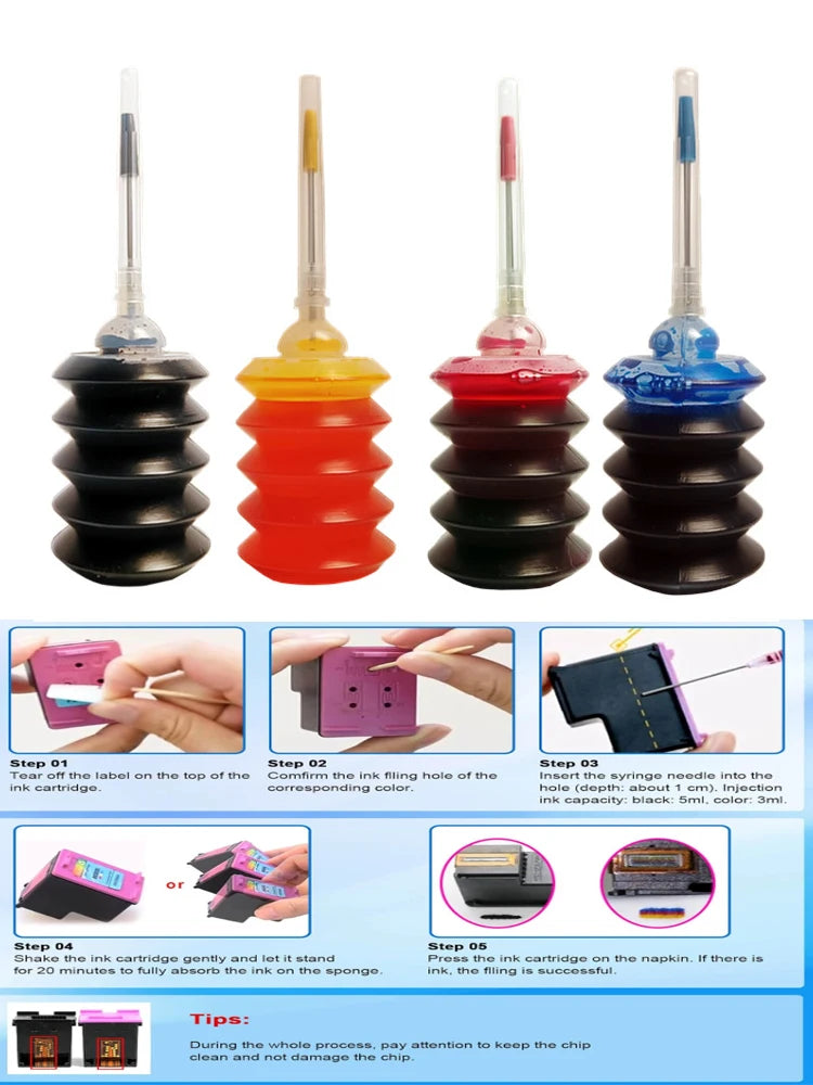 Refill Dye Ink Kit for Epson for Canon for HP for for Brother All Model Printer ink cartridge CISS Ink Voor inkt Tank