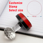 Personalized Logo Self inking Stamp Customized Photosensitive ink Stamps Your design picture Custom wedding initial Library book