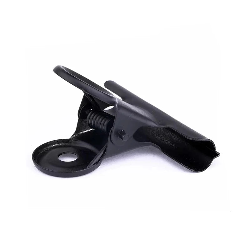 10-Pack Black Metal Paper Clip Office Stationery Small Book Fixing Clip Sketching Board Clip Household Supplies