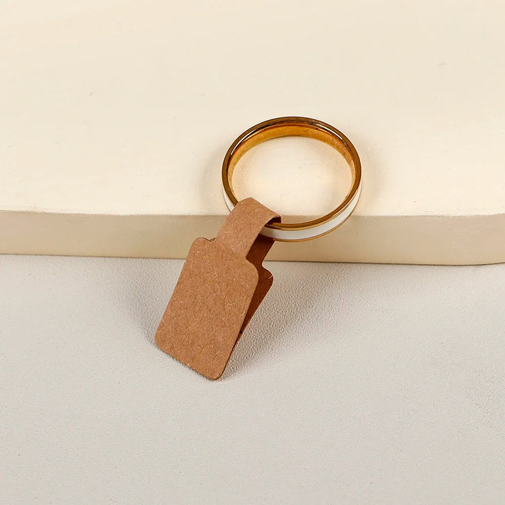 100/200pc Square Price Tag for Jewelry Stand 8 Color Display Card Earring Necklace Bracelet Blank Self Adhesive Label Packaging