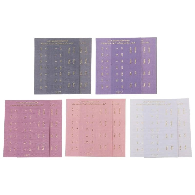 10 Sheets Monthly Separator Tabs Monthly Tabs Index Sticker for Office Study
