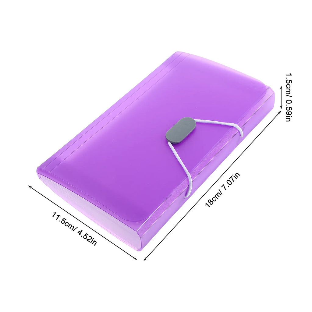Portable Expanding File Organizer Accordion Folder Multi Layer Document Storage Pouch for Office Conference Room Home Receipts
