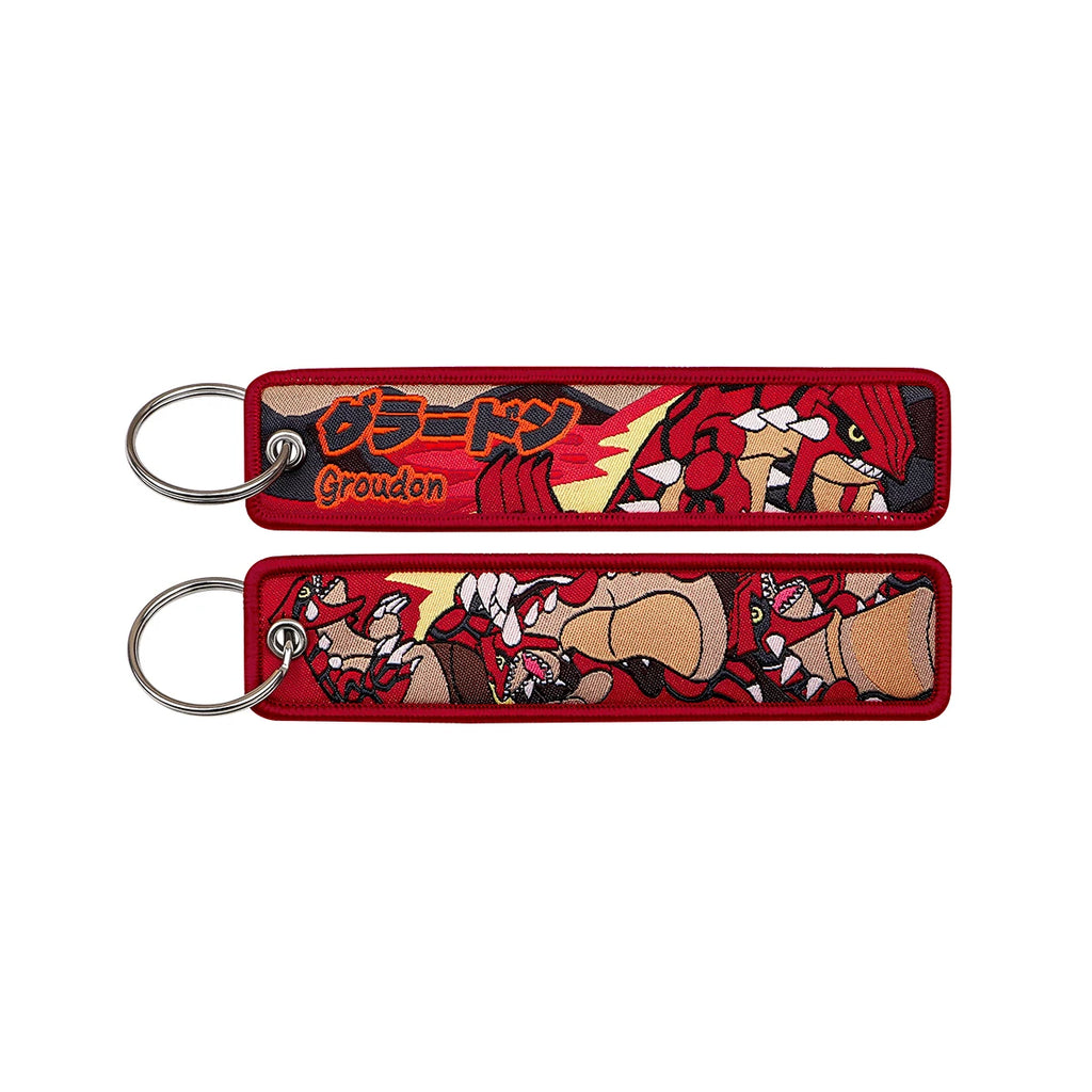 Kawaii Japanese Elf Anime Embroidery Key Fobs Key Tag Motorcycles Cars Backpack Chaveiro Keychain Fashion Keyring Friends Gifts
