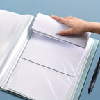 Folder 20/30/40/60/80/100 Inner Pages, Data Book A4 Transparent Insert Folder Album Storage Folder, Large Capacity Office Folder