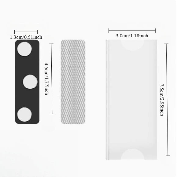 Cross-border hot-selling transparent acrylic magnetic name tag sleeve, reusable work badge, chest tag, magnetic badge