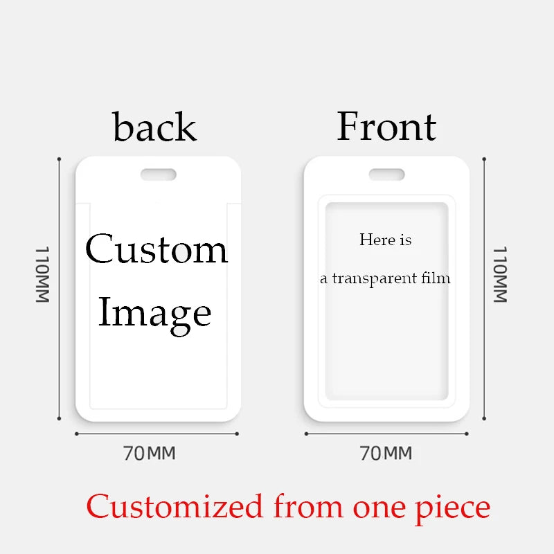 High-definition Printing ID Cards Holders Custom and Lanyard Badge PVC Holder Personal Tailor Your Own Photo Company Gift Custom