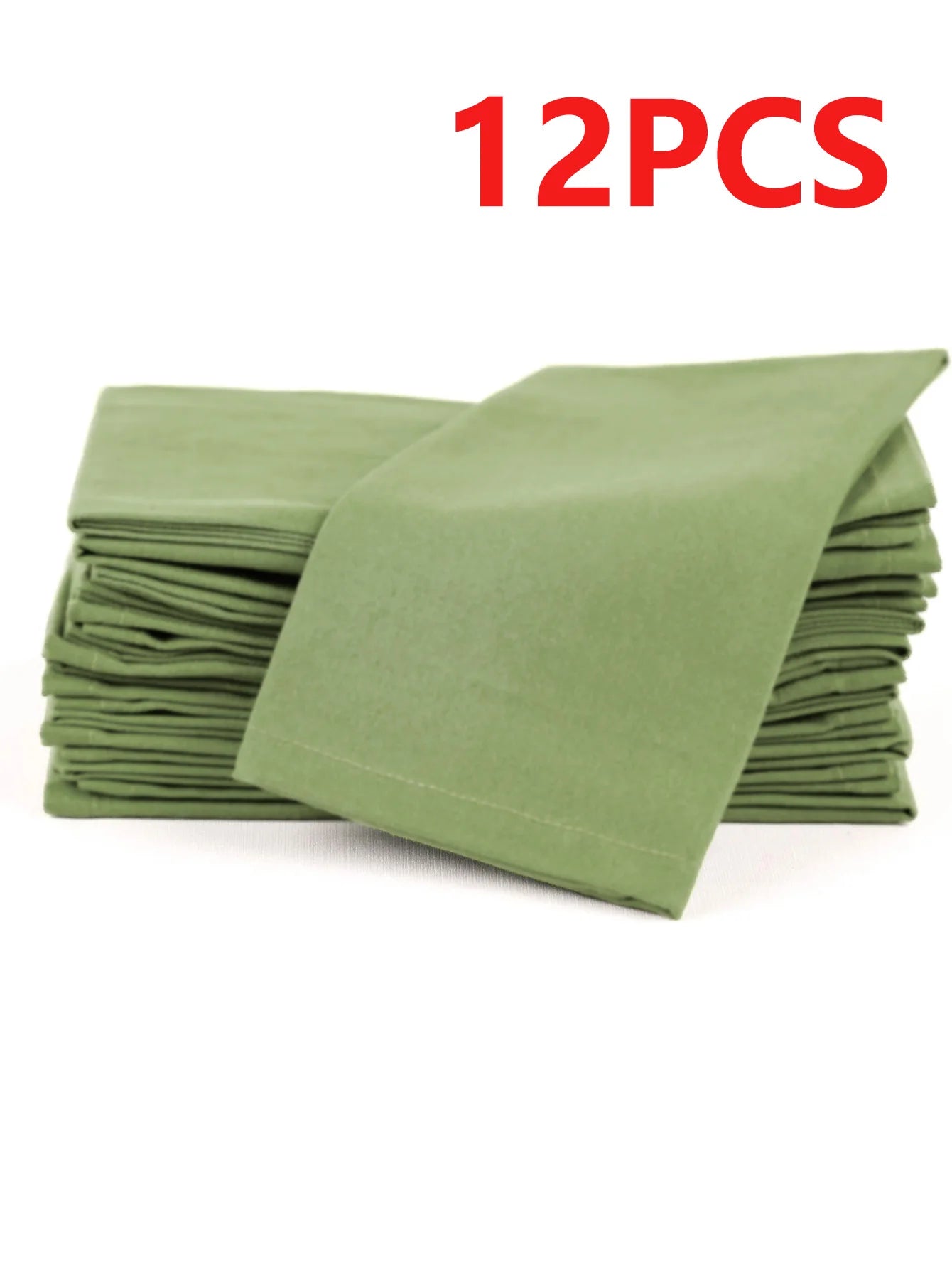 6/12PCS 40x40cm Cotton Linen Cloth Napkins Thickened Durable Placemat Reusable for Kitchen Dining Wedding Decoration