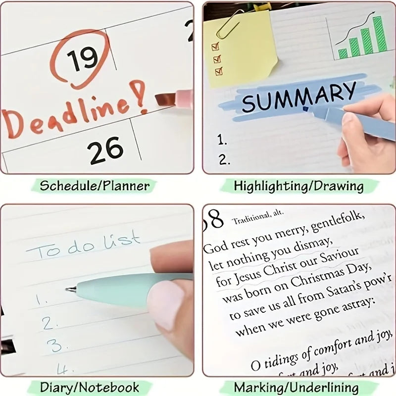 75 Bible Tabs With 6 No Bleed Highlighters,Morandi Theme, Bible Indexing Tabs,Bible Book Tabs,Bible Labels Tabs+Pens