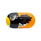 1Pc Faber Castell Double Hole Pencil Sharpener with Eraser Ladybug / Fish / Eagle Cute Stationery Back To School