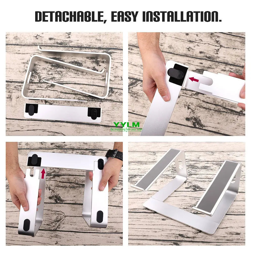 Laptop Stand Holder Aluminum Stand For MacBook Portable Laptop Stand Holder  Desktop Holder Notebook PC Computer Stand