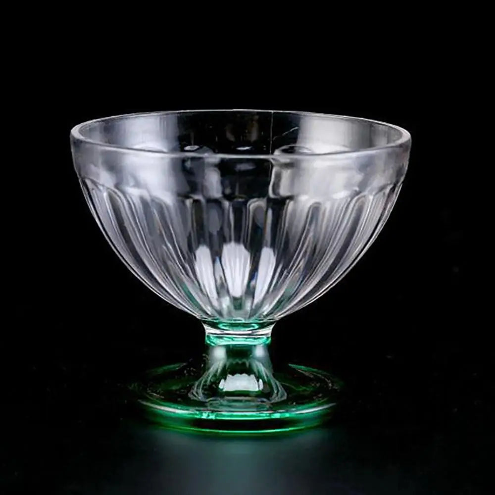 Durable Clear Ice Cream Dessert Cups 250ML Transparent Red Wine Goblet Small Plastic Yogurt Pudding Cup Party Supplies