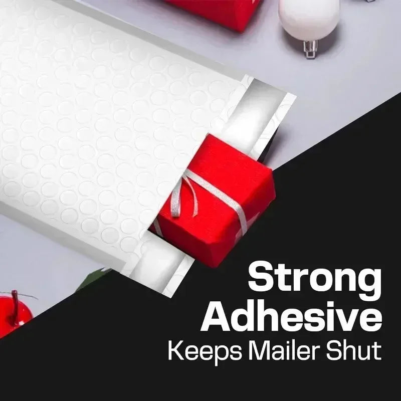 10/60x Bubble Mailers Self Seal Padded Envelopes Waterproof Business Mailing Packages Multi-size Shipping Bags Black White Pink