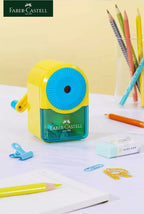 Faber-Castell Automatically Enters Lead Pencil Sharpener Desktop Rotary Anti Sticking Lead Second gear Hand-cranked Sharpener