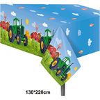  Green Tractor Birthday Party Supplies Farm Tractor Paper Plates Cup Napkins for Tractor Birthday Party Decoration Supplies
