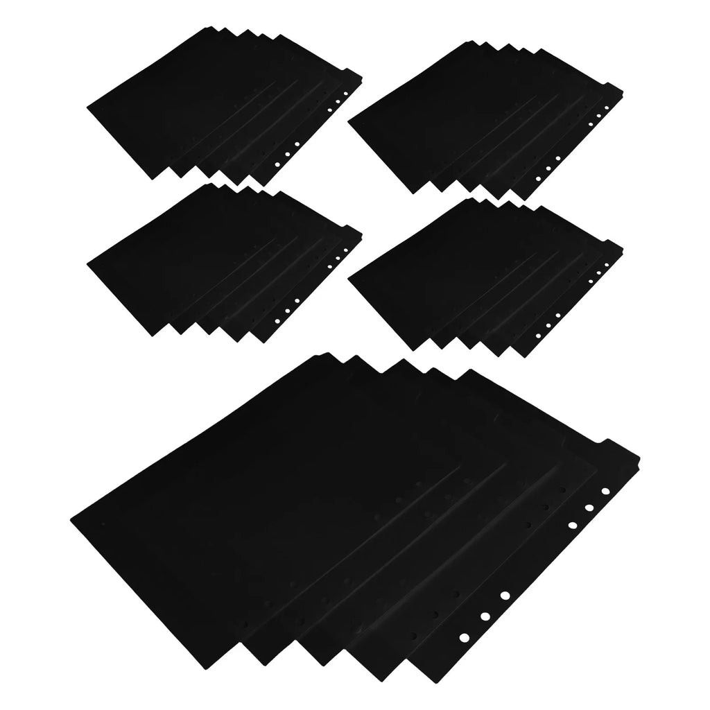 25Pcs A5 Binder Dividers Removable PP Index Tabs Portable Organizer for Office School Home File Document Management Binder