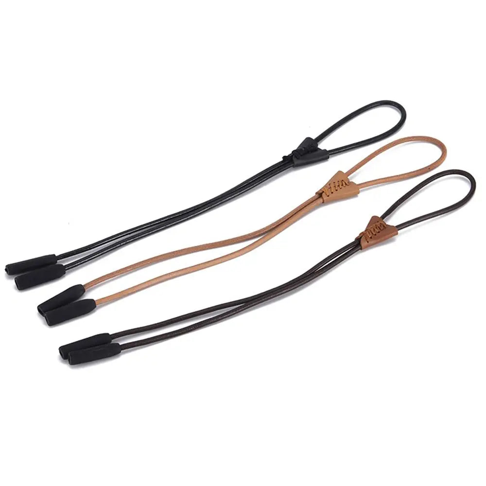 Adjustable Eyewear Rope Leather String Holder Sunglasses Chain Eyeglass Lanyard Anti Lost Glasses Strap Sports Accessories