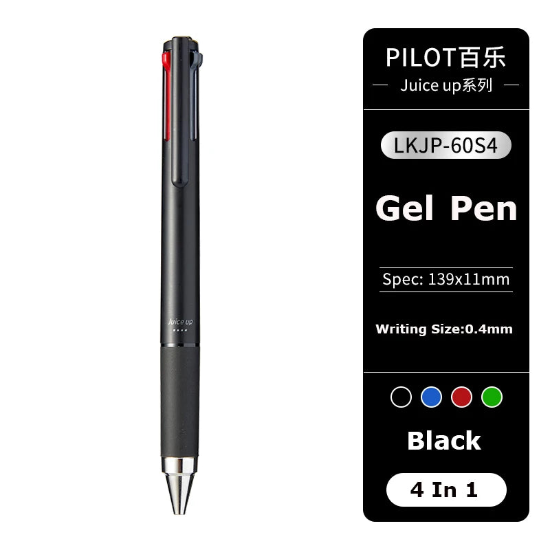 Japan Pilot Modular Pen Juice Up 3/4 Color 0.4mm Ultra-fine Gel Pens, Water-base Smooth Writing Versatile Stationery Aacsesories