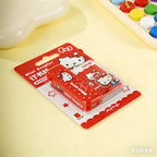 Genuine Sanrio Hello Kitty Stapler Set Cartoon Mini Portable Campus Office Stationery Supplies Books Document Binding Machine