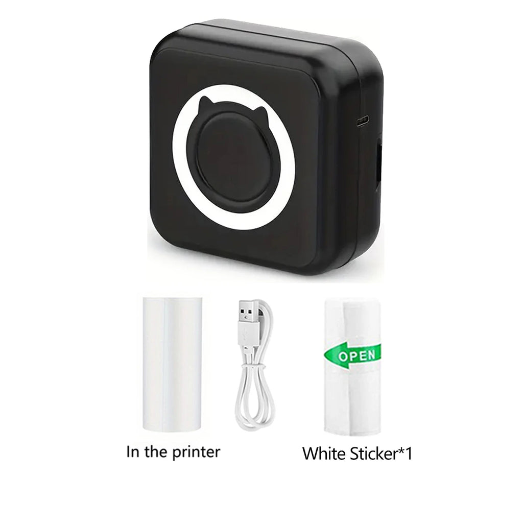 Mini Printer for IPhone and Android, Wireless Mini Photo Printer Label Printer, Portable BT Mini Thermal Printer Print Labels