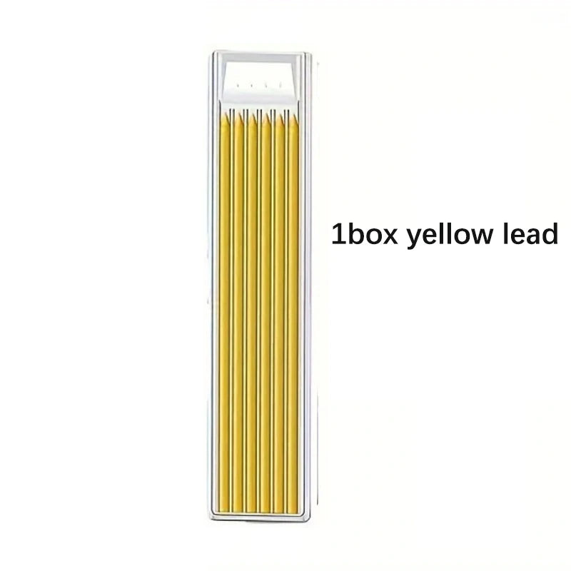 2.8mm Solid Woodworking Automatic Pencil Set with 2B Multicolor Lead Core Deep Hole Marking Architectural Design Marking Pen