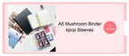 A5 Binder Photocards Magnetic D 3/7 Ring Kpop Photo Album Photocard Holder Collection Book Macaron Binder 1 2 4 Pocket Sleeves